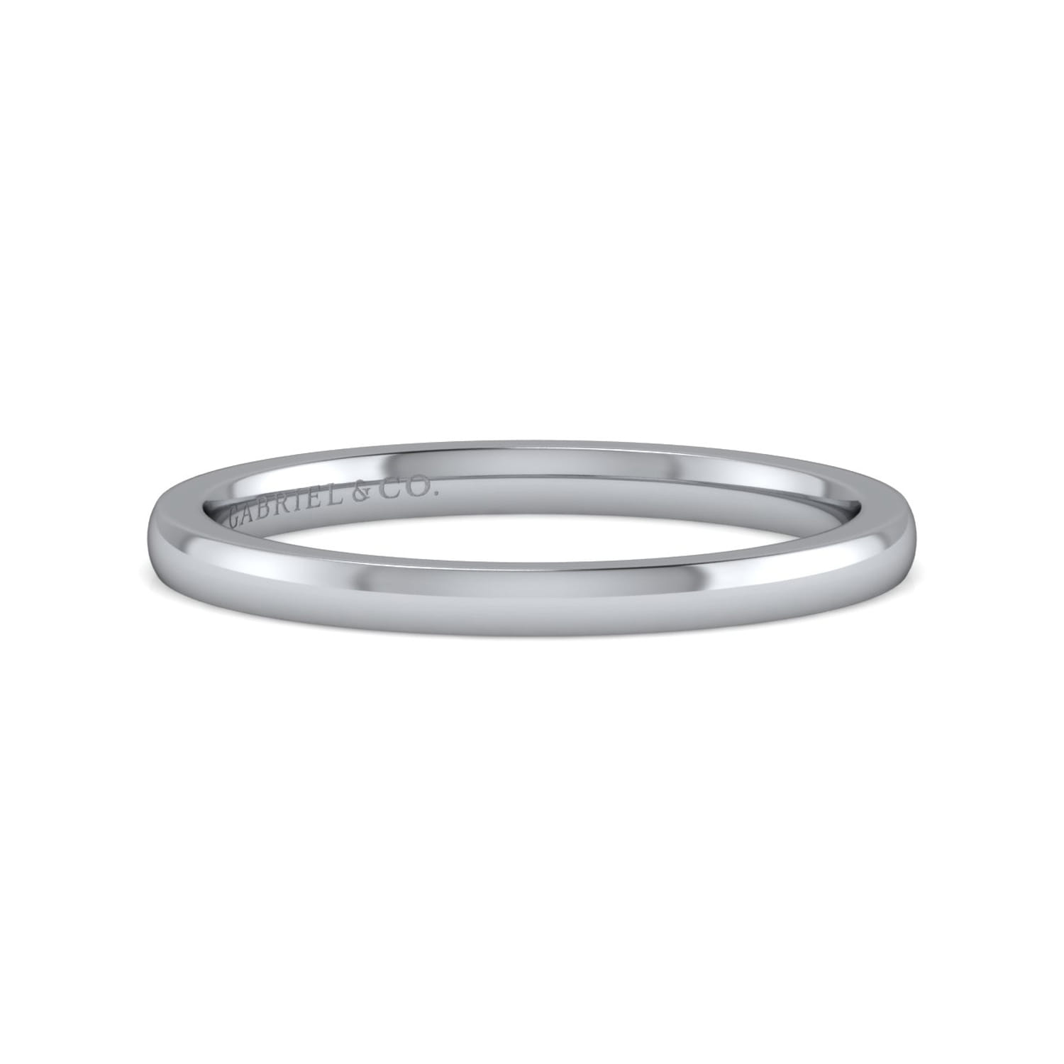 14K White Gold Diamond Matching Wedding Band - Shot 1