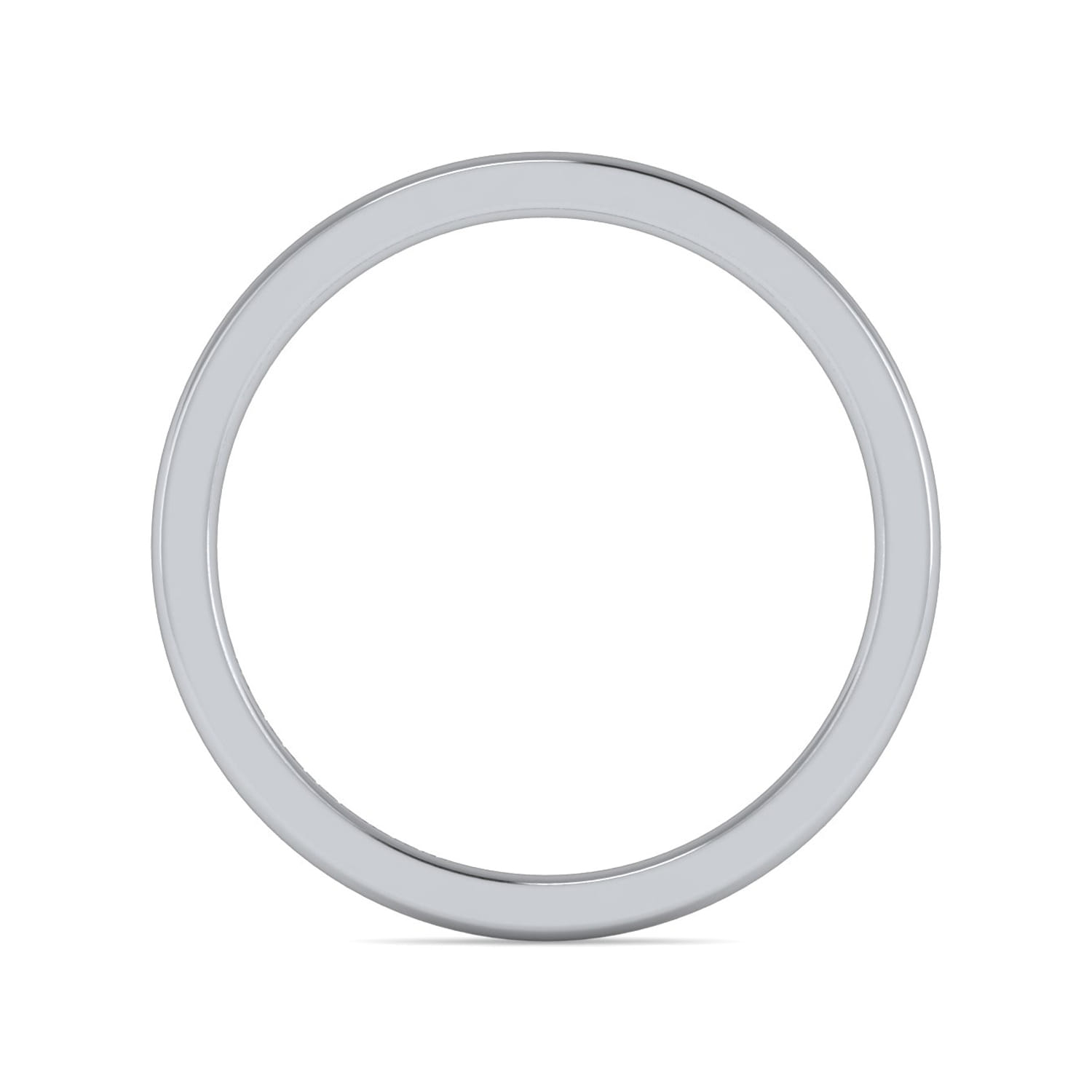 14K White Gold Diamond Matching Wedding Band - Shot 2