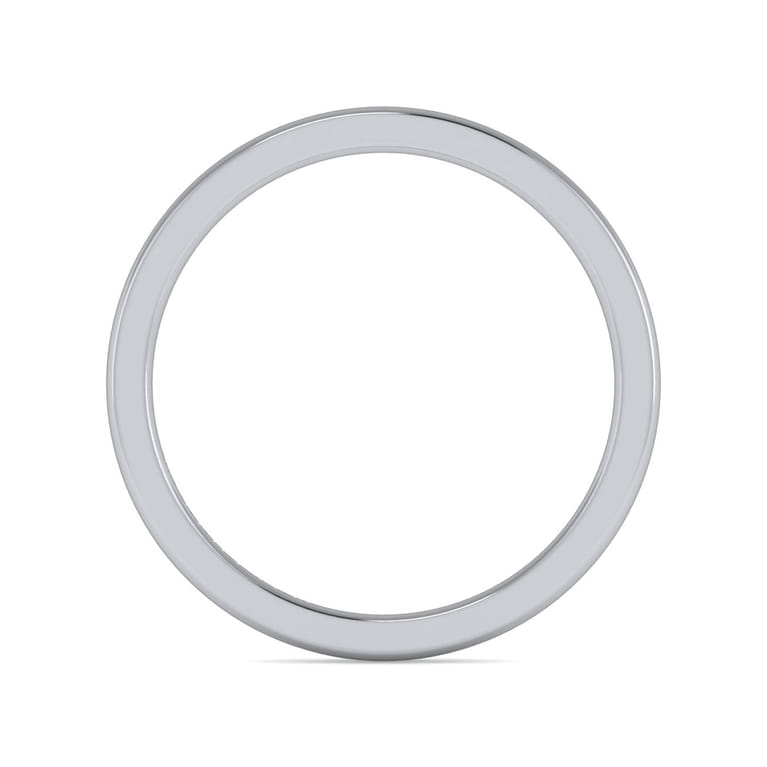 14K White Gold Diamond Matching Wedding Band - Shot 2