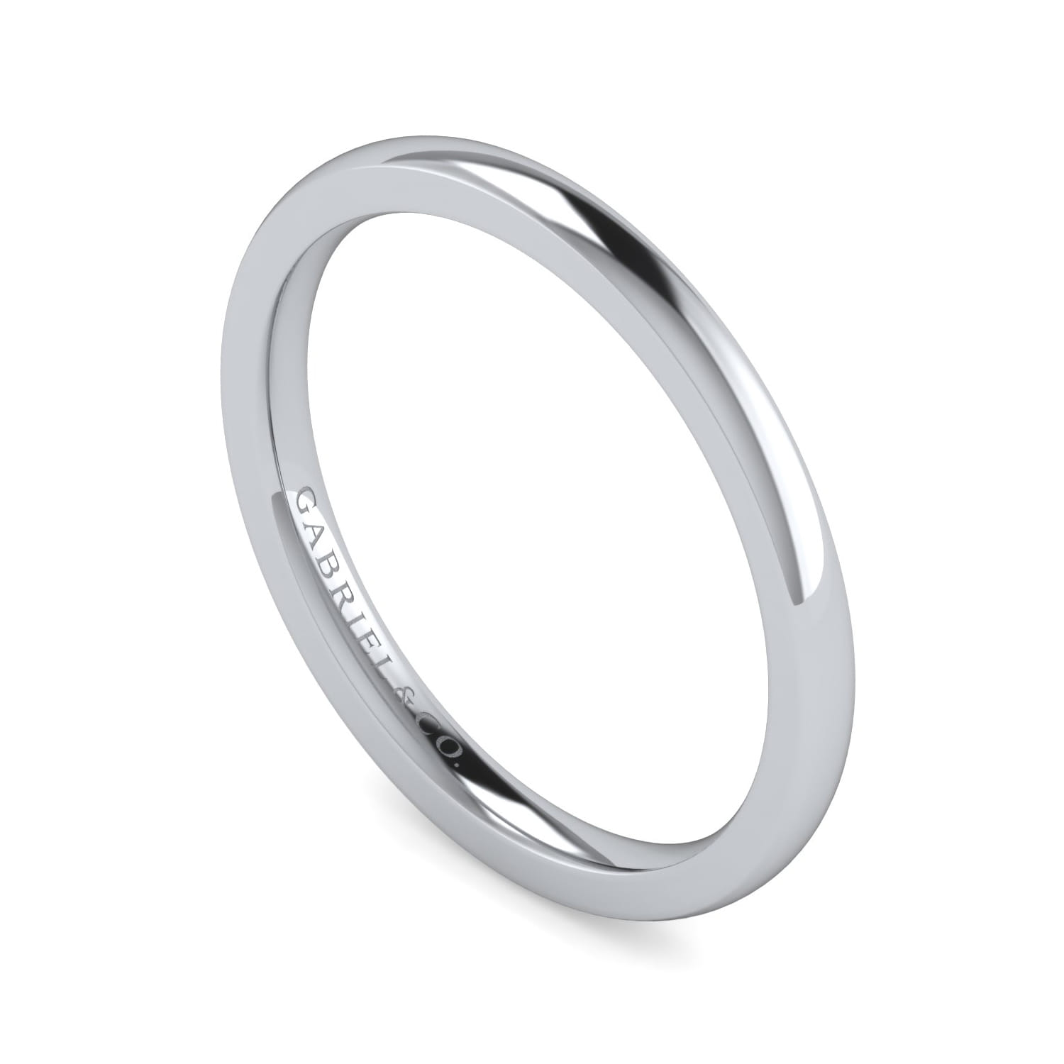 14K White Gold Diamond Matching Wedding Band - Shot 3