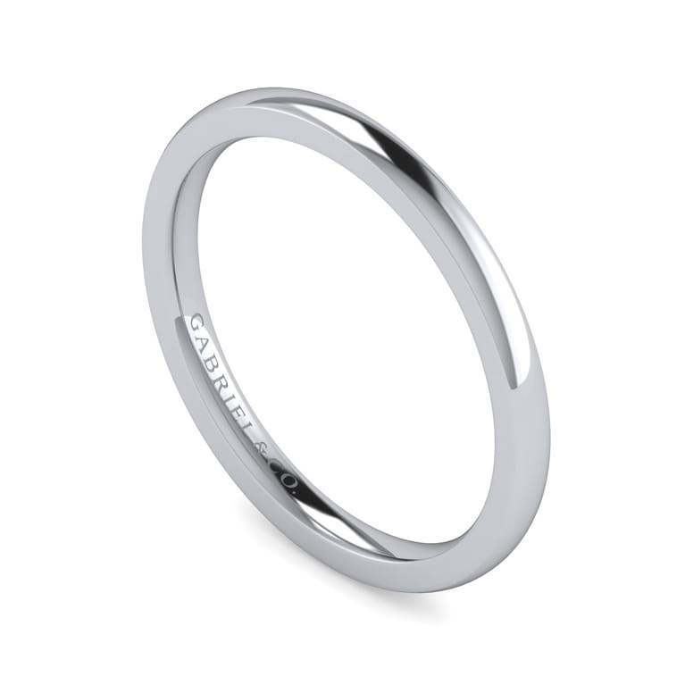 14K White Gold Diamond Matching Wedding Band - Shot 3