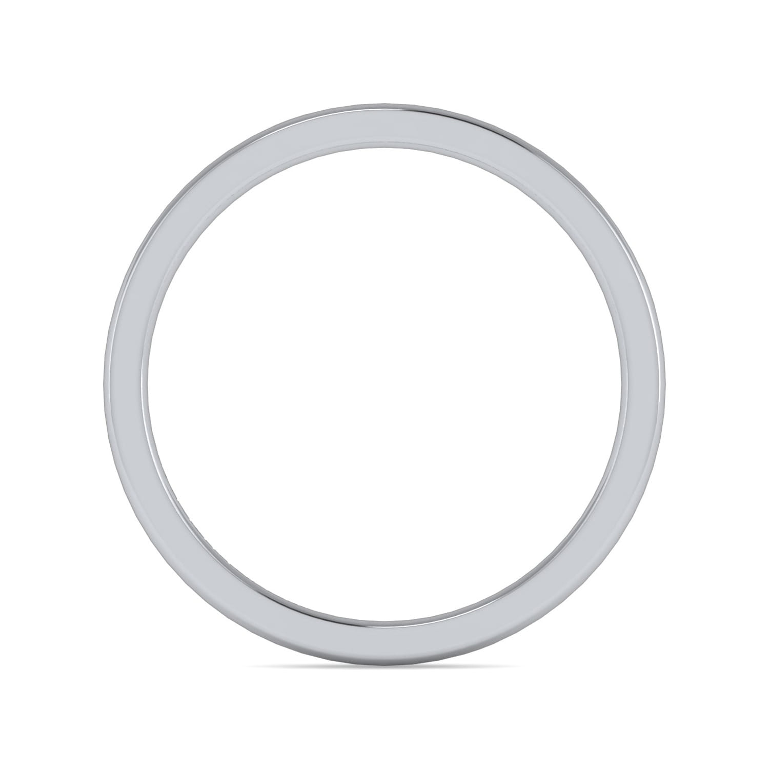 14K White Gold Diamond Matching Wedding Band - Shot 2