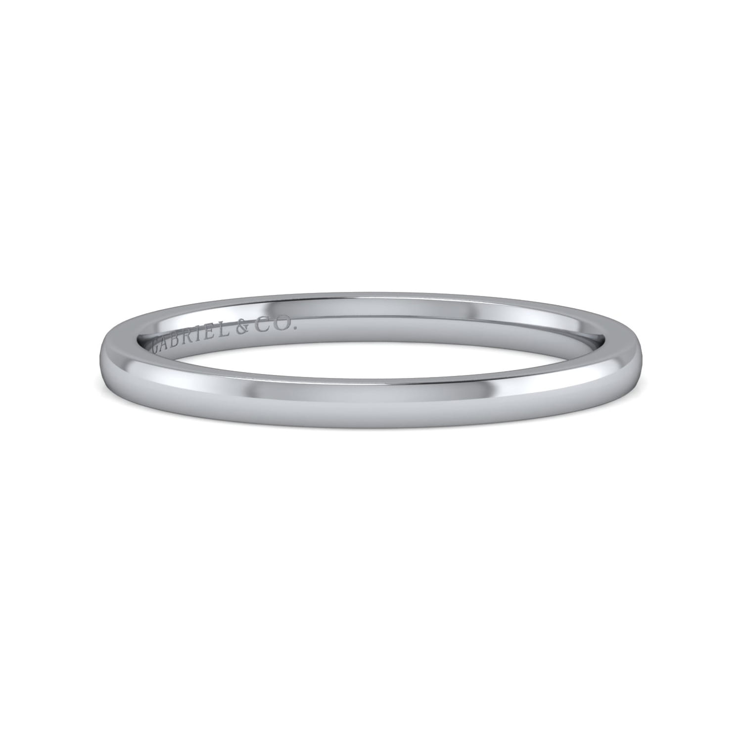 14K White Gold Diamond Matching Wedding Band - Shot 1