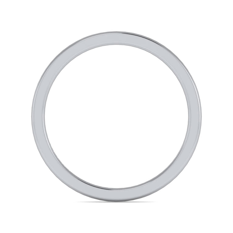 14K White Gold Diamond Matching Wedding Band - Shot 2