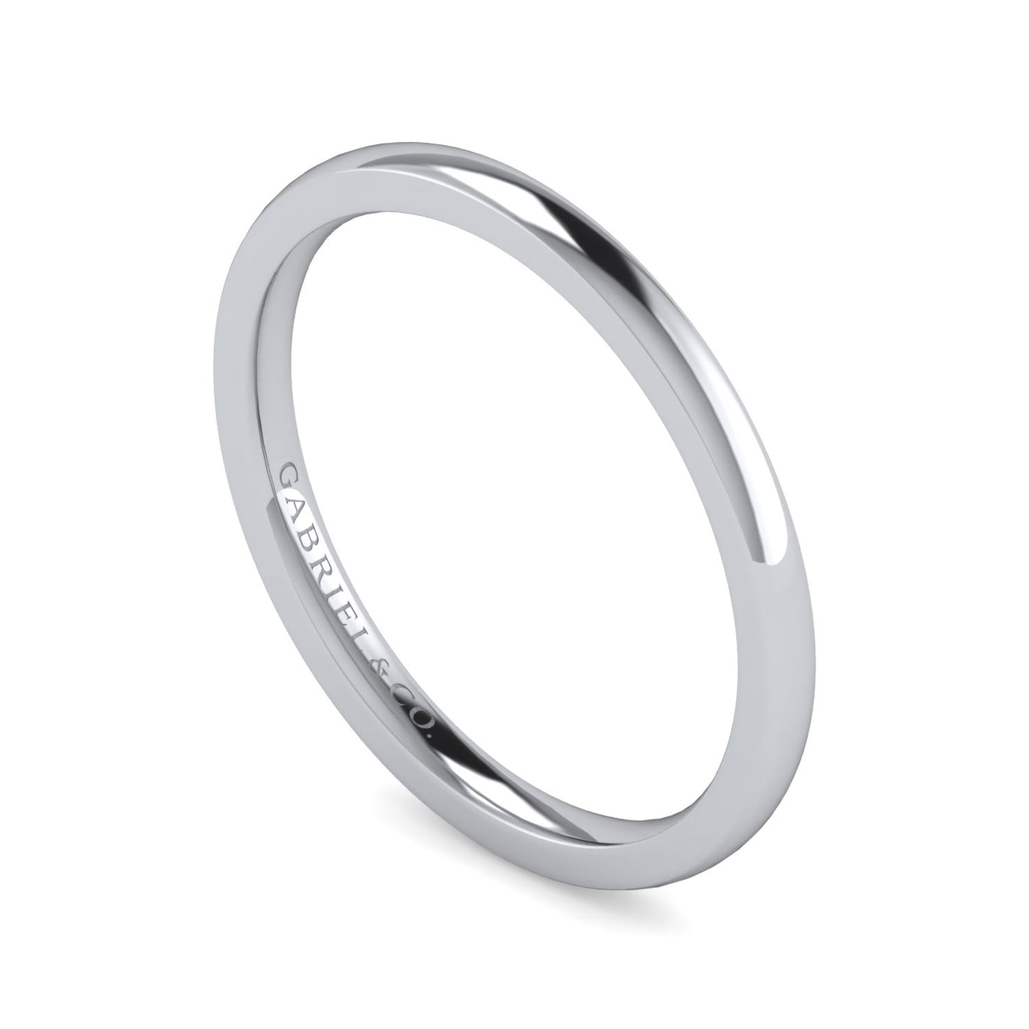 14K White Gold Diamond Matching Wedding Band - Shot 3