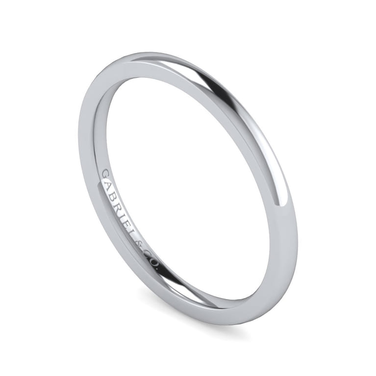 14K White Gold Diamond Matching Wedding Band - Shot 3