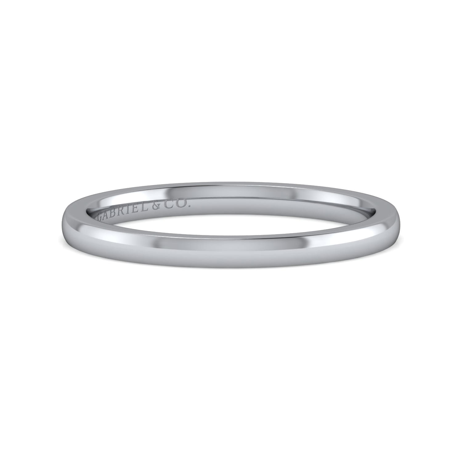 14K White Gold Diamond Matching Wedding Band - Shot 1
