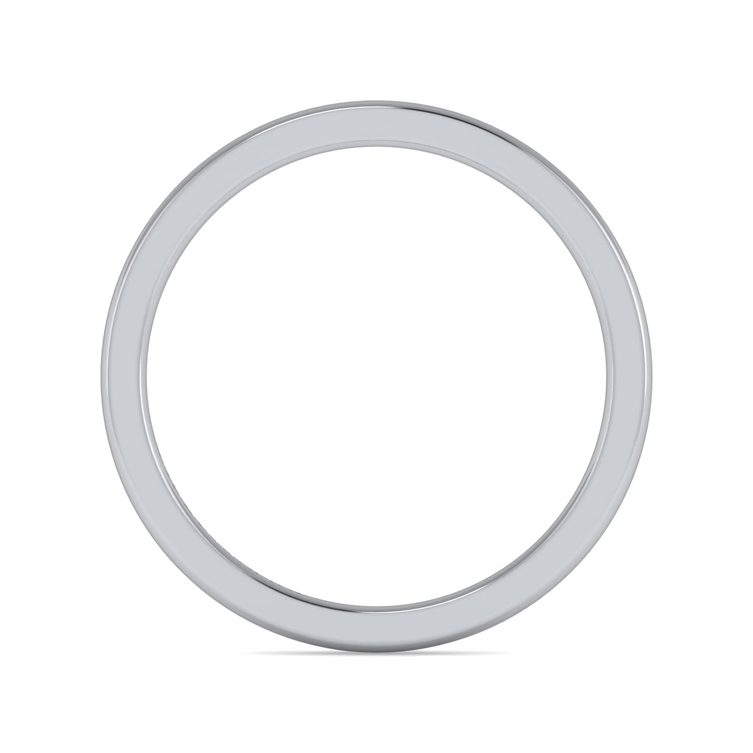 14K White Gold Diamond Matching Wedding Band - Shot 2