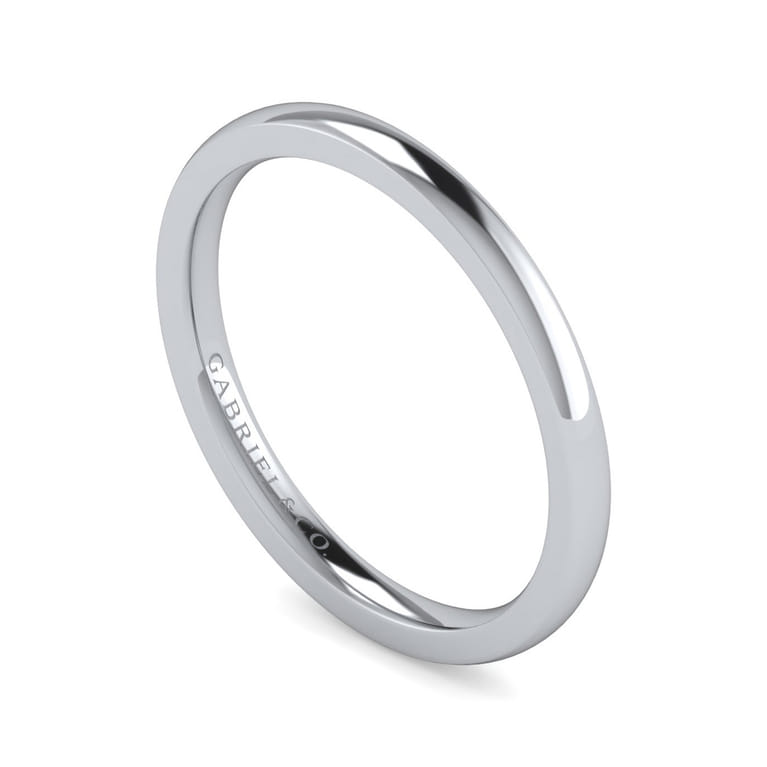 14K White Gold Diamond Matching Wedding Band - Shot 3