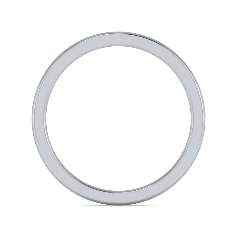 14K White Gold Diamond Matching Wedding Band - Shot 2