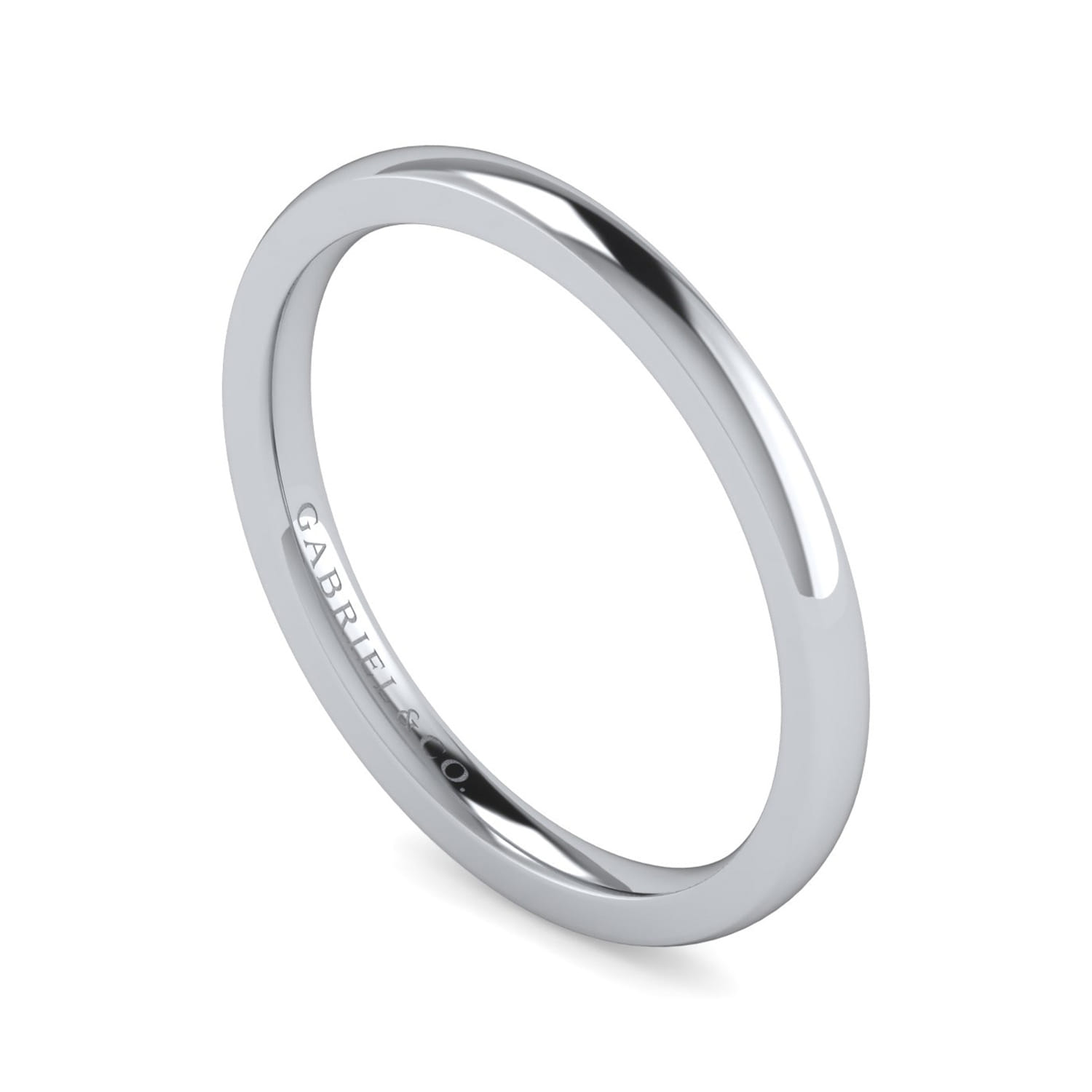 14K White Gold Diamond Matching Wedding Band - Shot 3