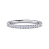 14K White Gold Diamond Matching Wedding Band - 0.22 ct