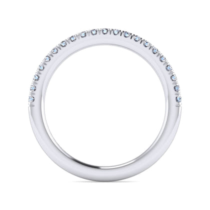 14K White Gold Diamond Matching Wedding Band