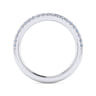 14K White Gold Diamond Matching Wedding Band - 0.22 ct