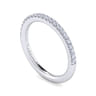 14K White Gold Diamond Matching Wedding Band - 0.22 ct
