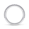 14K White Gold Diamond Matching Wedding Band - 0.27 ct