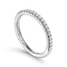 14K White Gold Diamond Matching Wedding Band - 0.27 ct