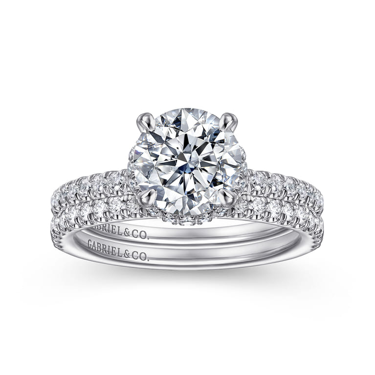 14K White Gold Diamond Matching Wedding Band - 0.27 ct - Shot 4
