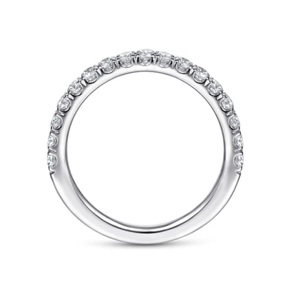 14K White Gold Diamond Matching Wedding Band