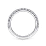 14K White Gold Diamond Matching Wedding Band - 0.51 ct