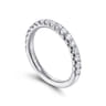 14K White Gold Diamond Matching Wedding Band - 0.51 ct