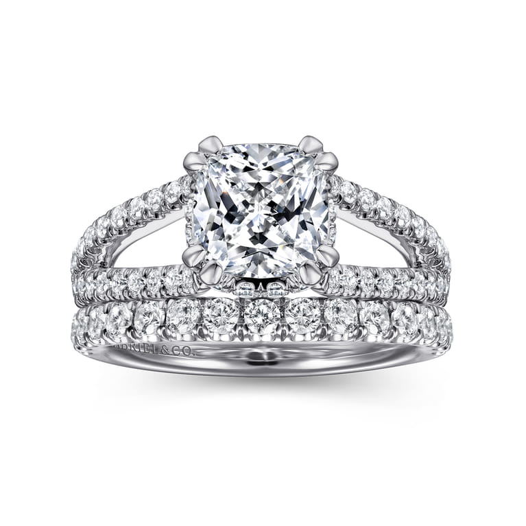 14K White Gold Diamond Matching Wedding Band - 0.51 ct - Shot 4
