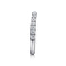 14K White Gold Diamond Matching Wedding Band - 0.51 ct