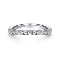 14K White Gold Diamond Matching Wedding Band