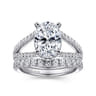 14K White Gold Diamond Matching Wedding Band - 0.51 ct