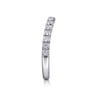 14K White Gold Diamond Matching Wedding Band - 0.51 ct