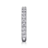 14K White Gold Diamond Matching Wedding Band - 0.84 ct