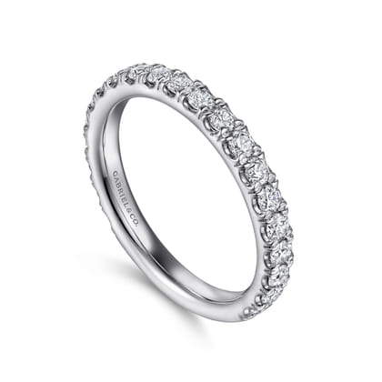 14K White Gold Diamond Matching Wedding Band
