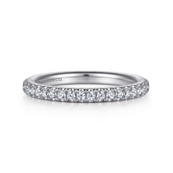 14K White Gold Diamond Matching Wedding Band