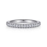 14K White Gold Diamond Matching Wedding Band - 0.35 ct