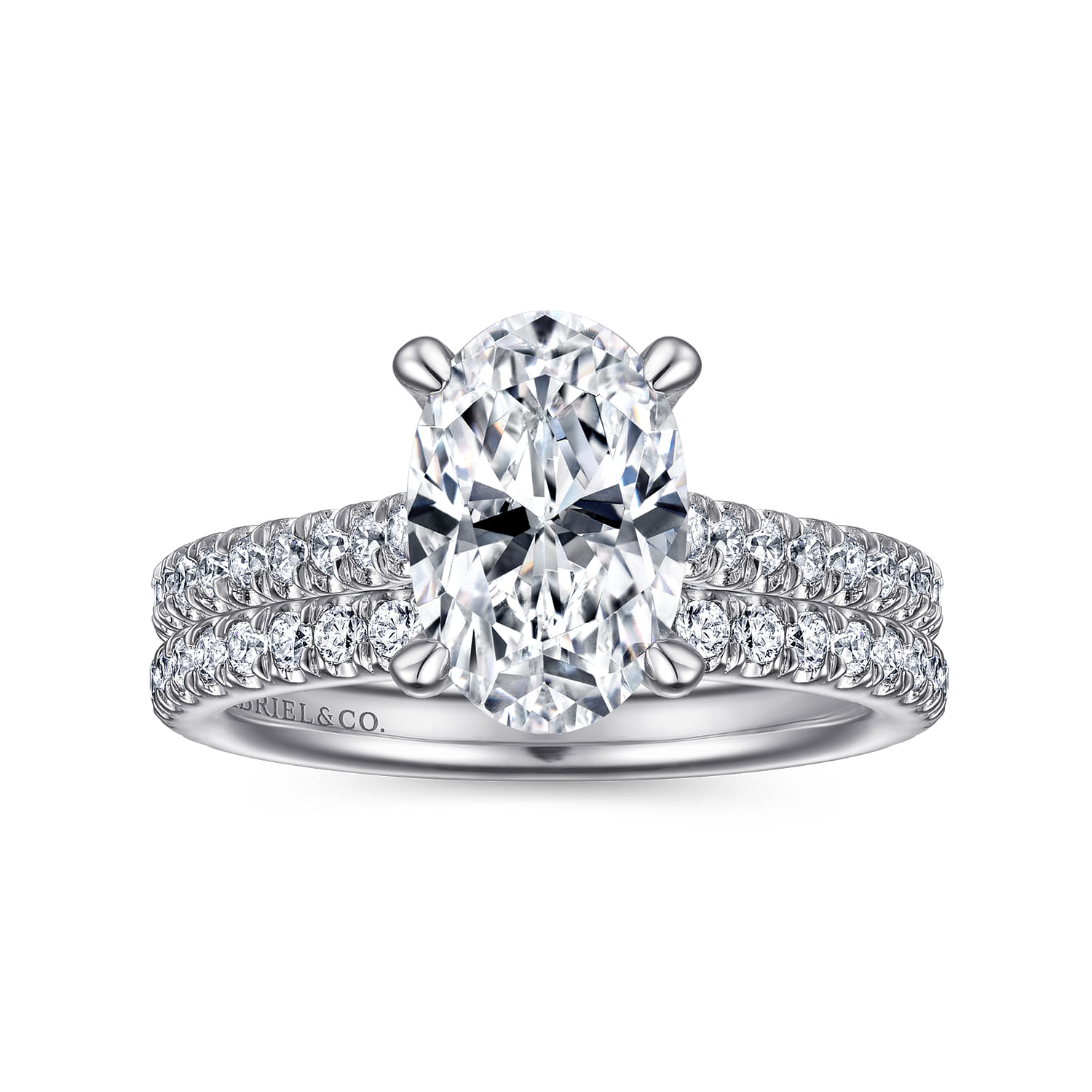 14K White Gold Diamond Matching Wedding Band - 0.35 ct - Shot 4