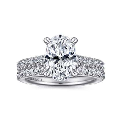 14K White Gold Diamond Matching Wedding Band