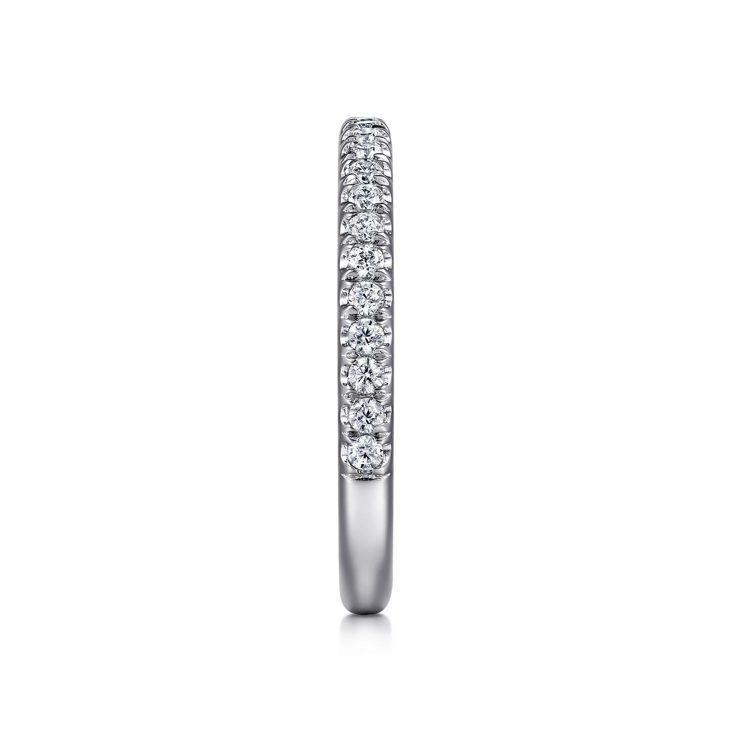 14K White Gold Diamond Matching Wedding Band - 0.35 ct - Shot 5