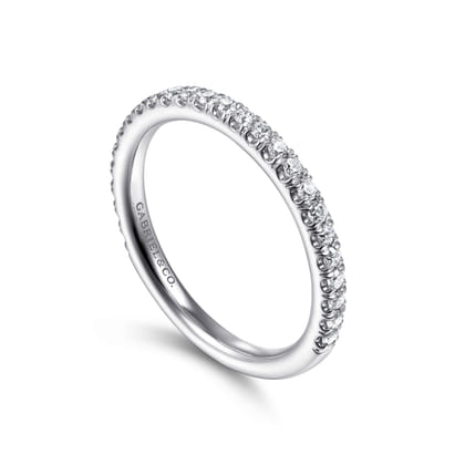 14K White Gold Diamond Matching Wedding Band