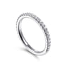 14K White Gold Diamond Matching Wedding Band - 0.35 ct