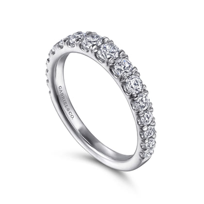 14K White Gold Diamond Matching Wedding Band