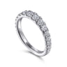 14K White Gold Diamond Matching Wedding Band - 0.83 ct