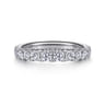 14K White Gold Diamond Matching Wedding Band - 0.83 ct