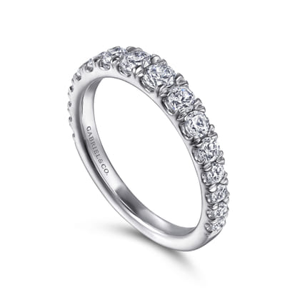 14K White Gold Diamond Matching Wedding Band