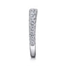 14K White Gold Diamond Matching Wedding Band - 0.83 ct