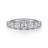 14K White Gold Diamond Matching Wedding Band - 1.34 ct
