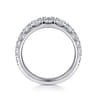 14K White Gold Diamond Matching Wedding Band - 1.34 ct