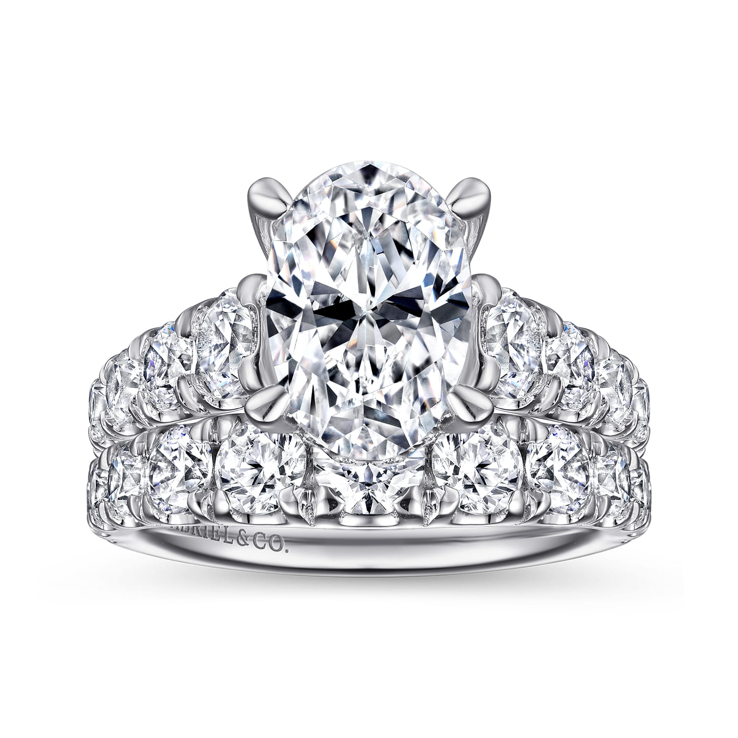 14K White Gold Diamond Matching Wedding Band - 1.34 ct - Shot 4