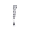 14K White Gold Diamond Matching Wedding Band - 1.34 ct