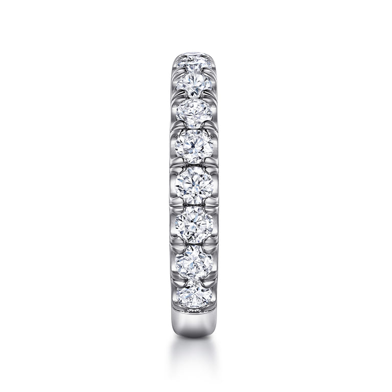 14K White Gold Diamond Matching Wedding Band - 1.36 ct - Shot 5