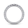 14K White Gold Diamond Matching Wedding Band - 1.36 ct